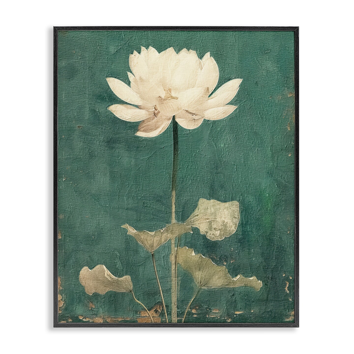 Stupell Industries Vintage Floral Bud Framed Giclee Wall Art Design by RileyB