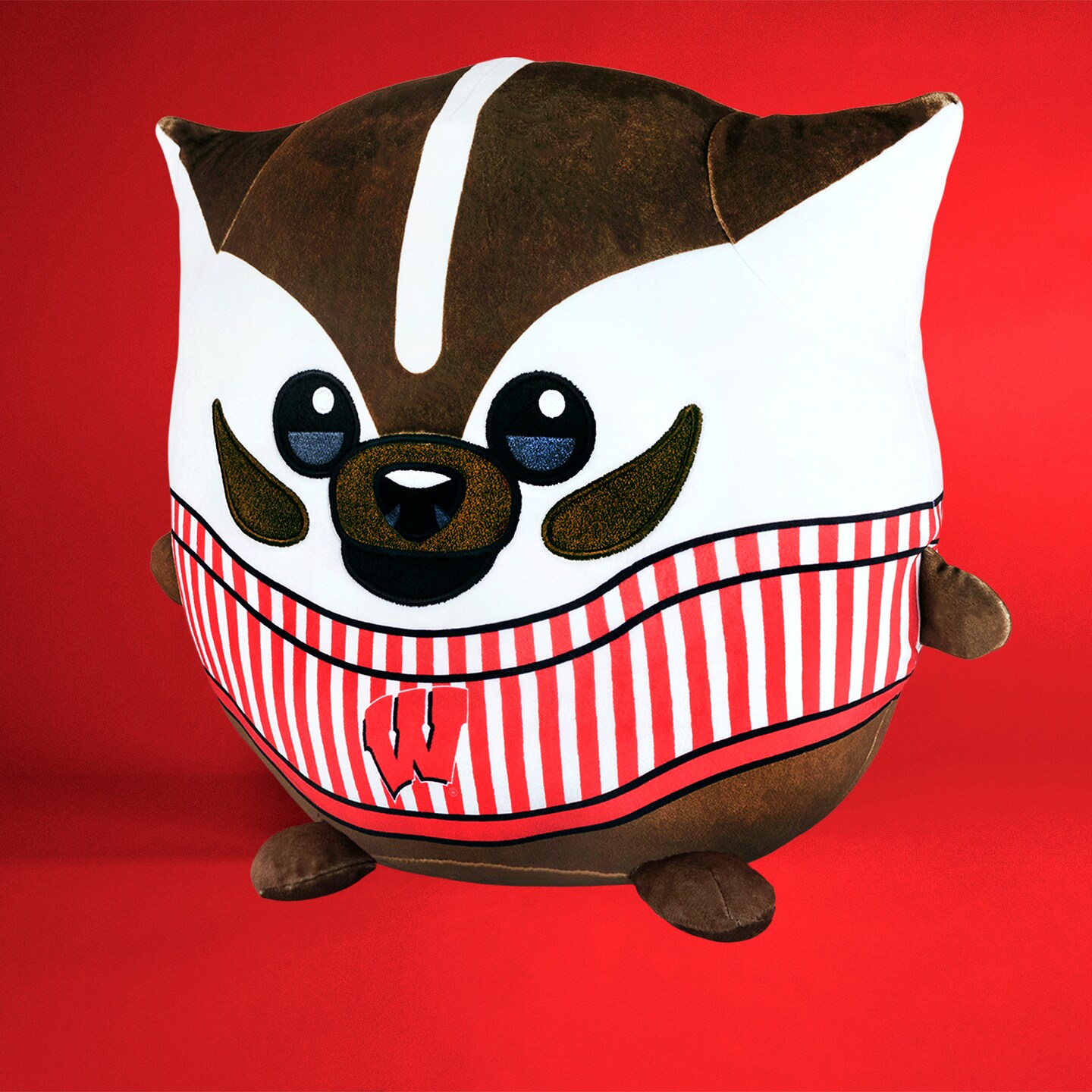 Sleep Squad Wisconsin Badgers Bucky Badger 12&#x22; Mascot Kiri Cloud Plushie