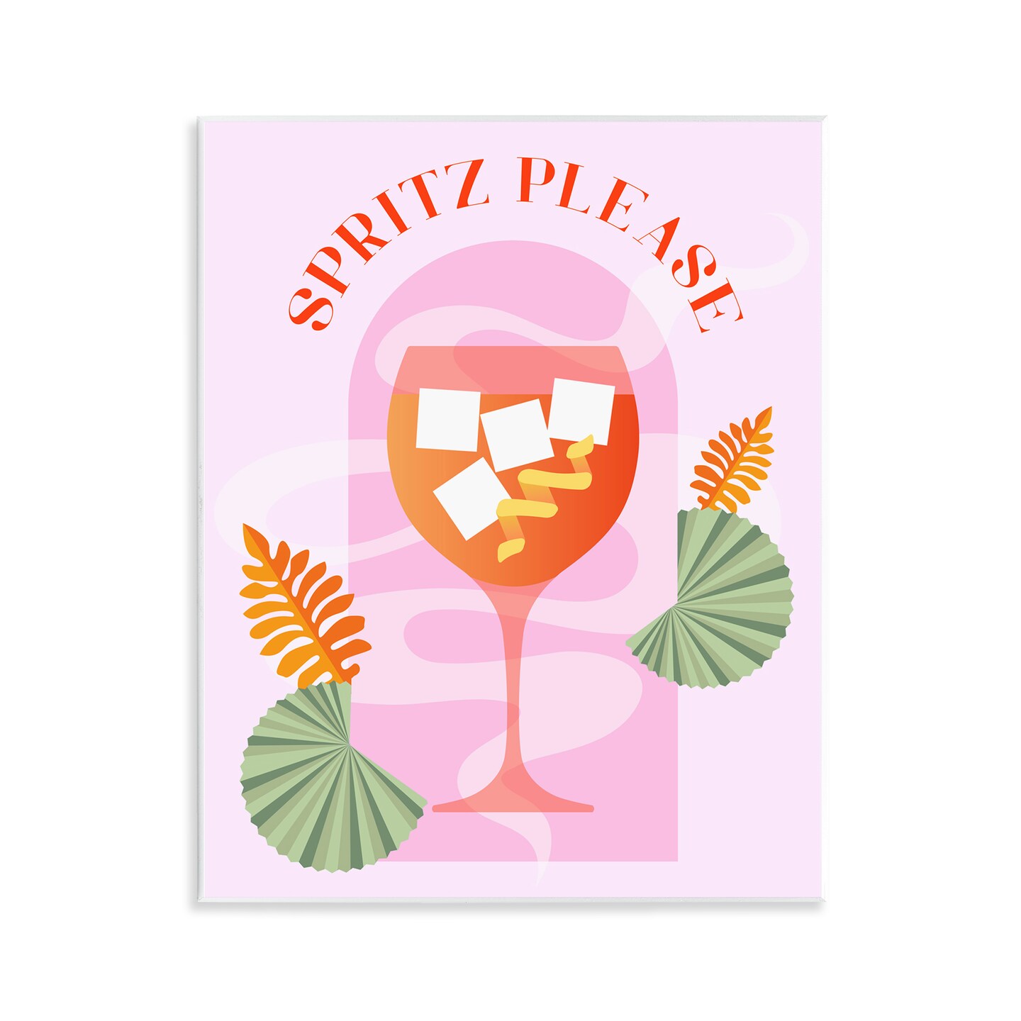 Stupell Industries Spritz Please Cocktail Wall Plaque Art Design by Daphne Polselli