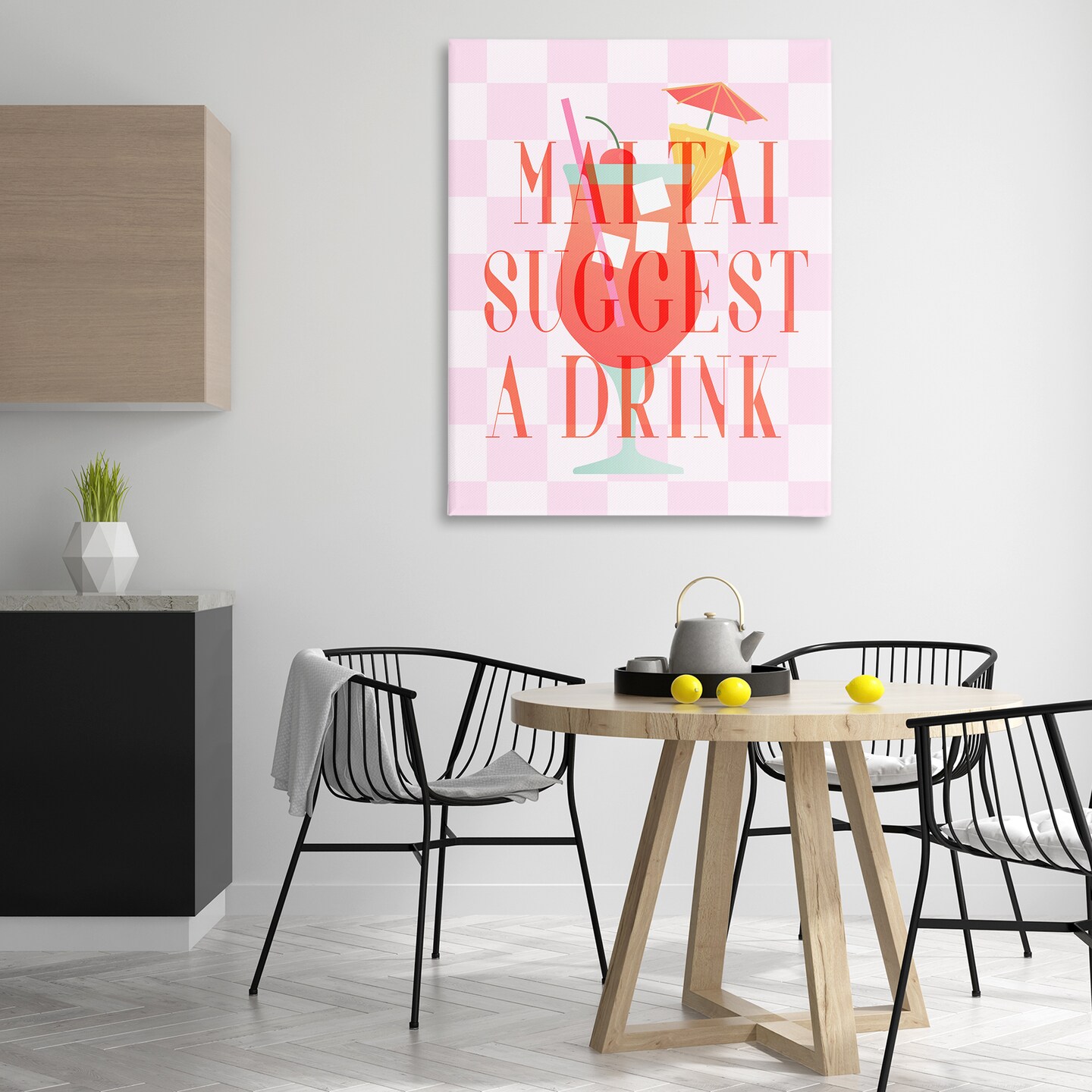 Stupell Industries Mai Tai Suggest A Drink Canvas Wall Art Design by Daphne Polselli