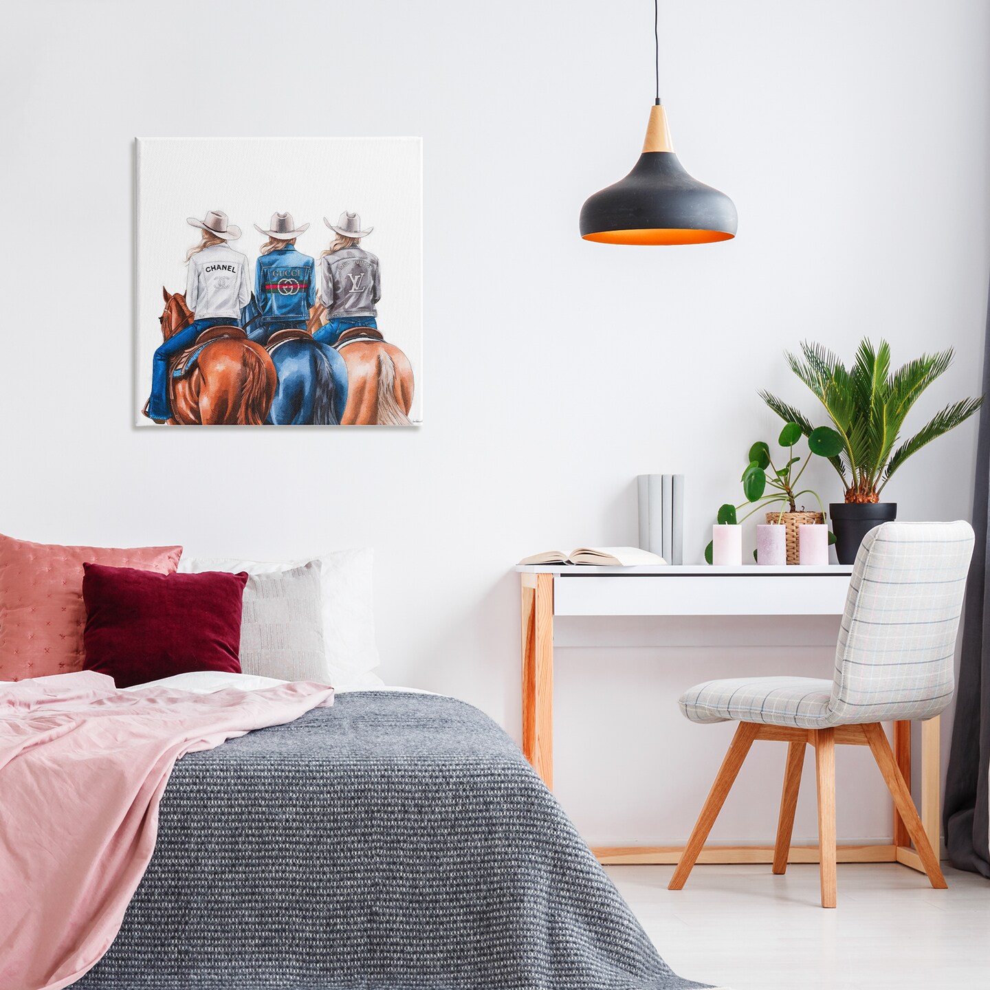 Stupell Industries Fashion Trend Cowgirls Canvas Wall Art Design by Amanda Greenwood