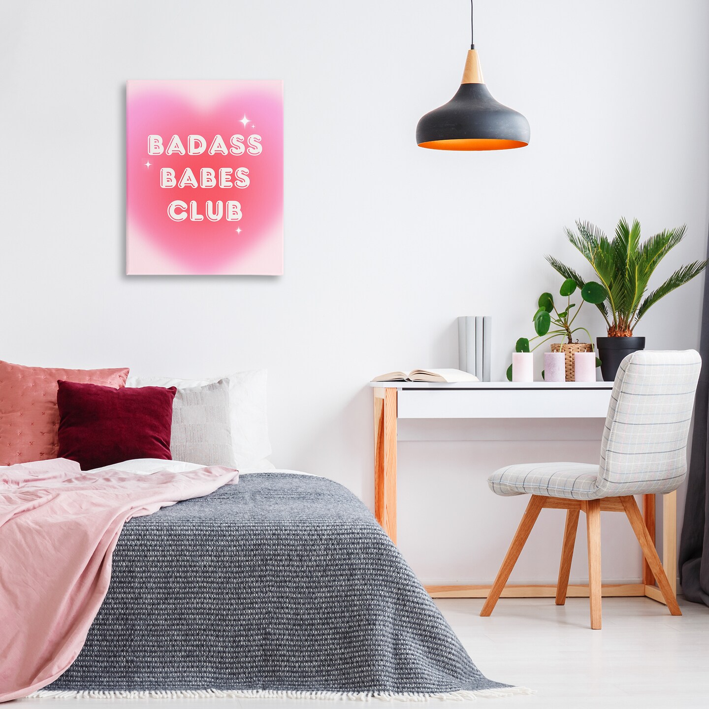 Stupell Industries Bad*ss Babes Club Canvas Wall Art Design by House of Lulu