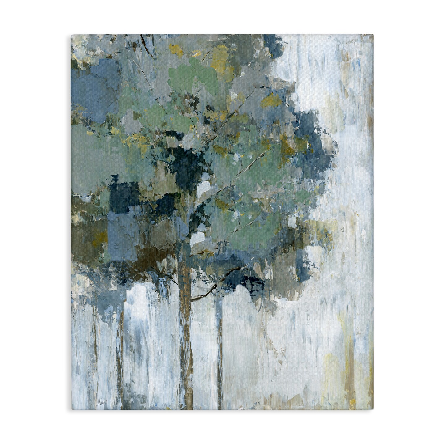 Stupell Industries Flecked Tree Abstraction Canvas Wall Art Design by Nan