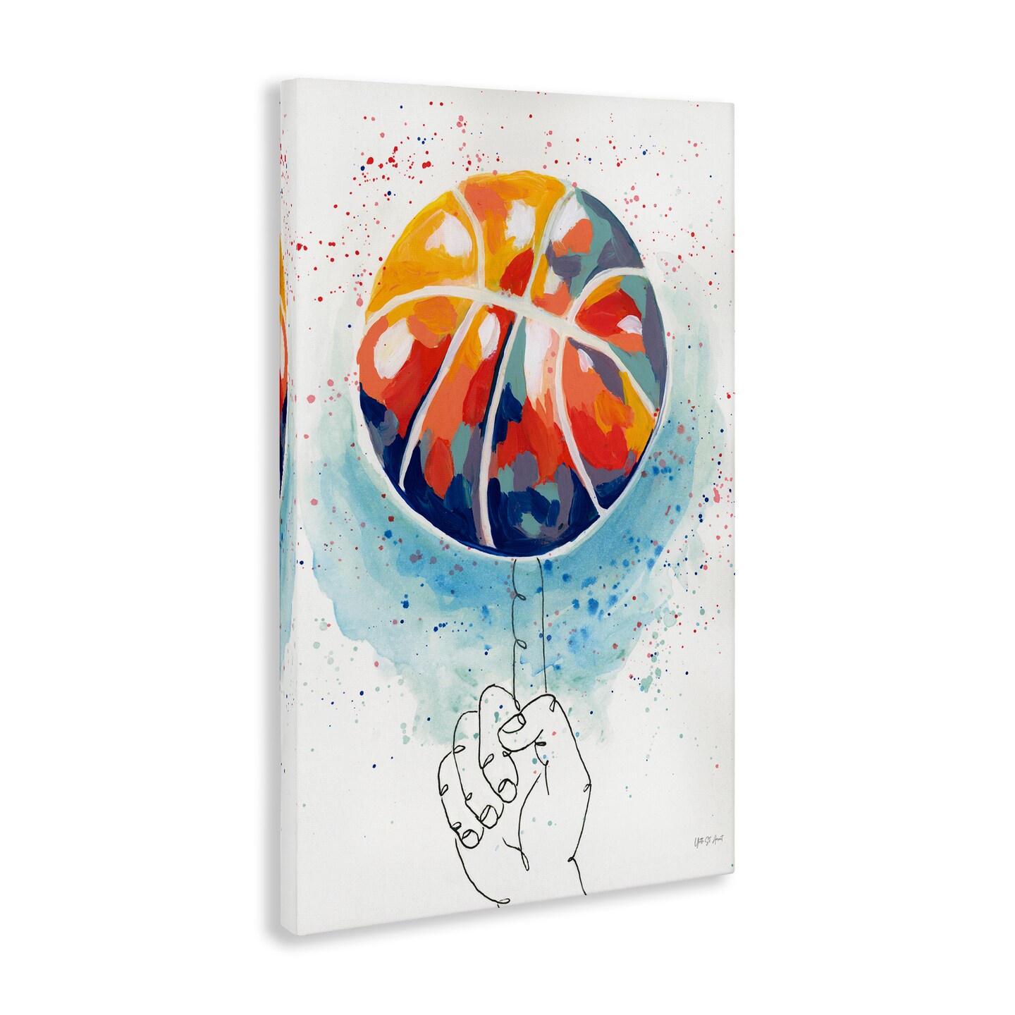 Stupell Industries Abstract Basketball Trick Canvas Wall Art Design by Yvette St. Amant