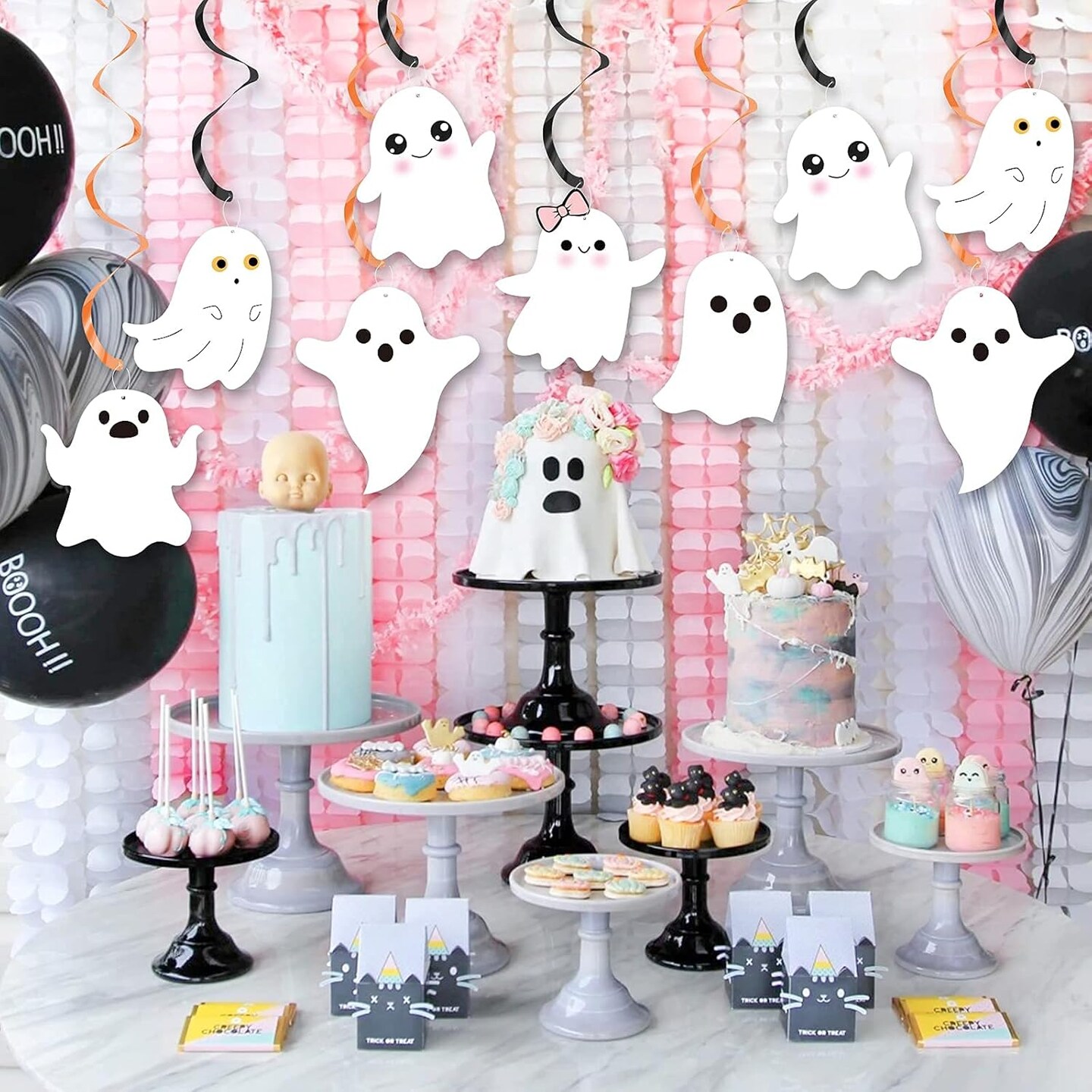 20pcs Ghost Hanging Decorations