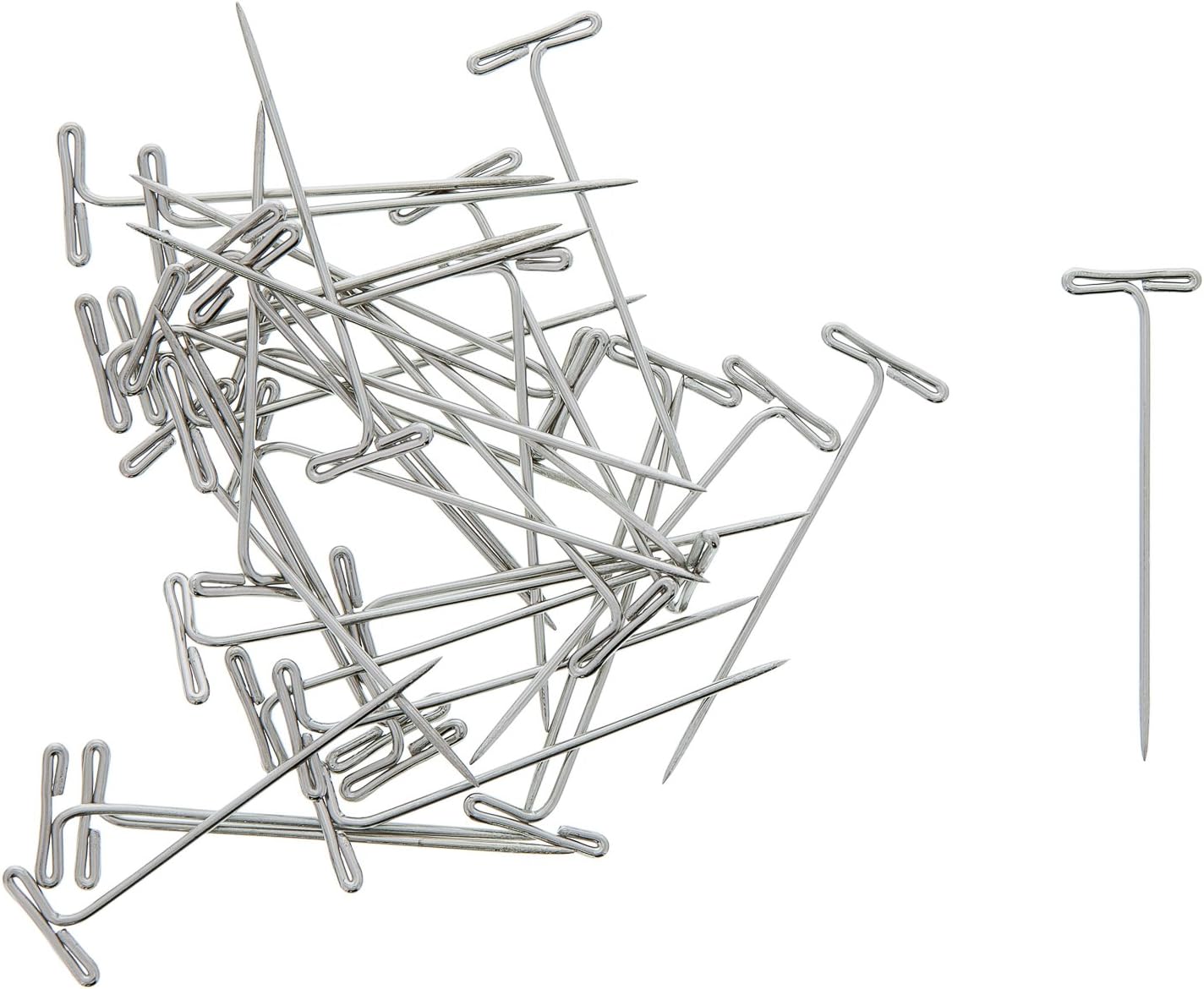 TPins, 1.75 inch (40 Pack), Strong Crafting & Blocking Pin for Macrame Board, Sewing, Jewelry & Display