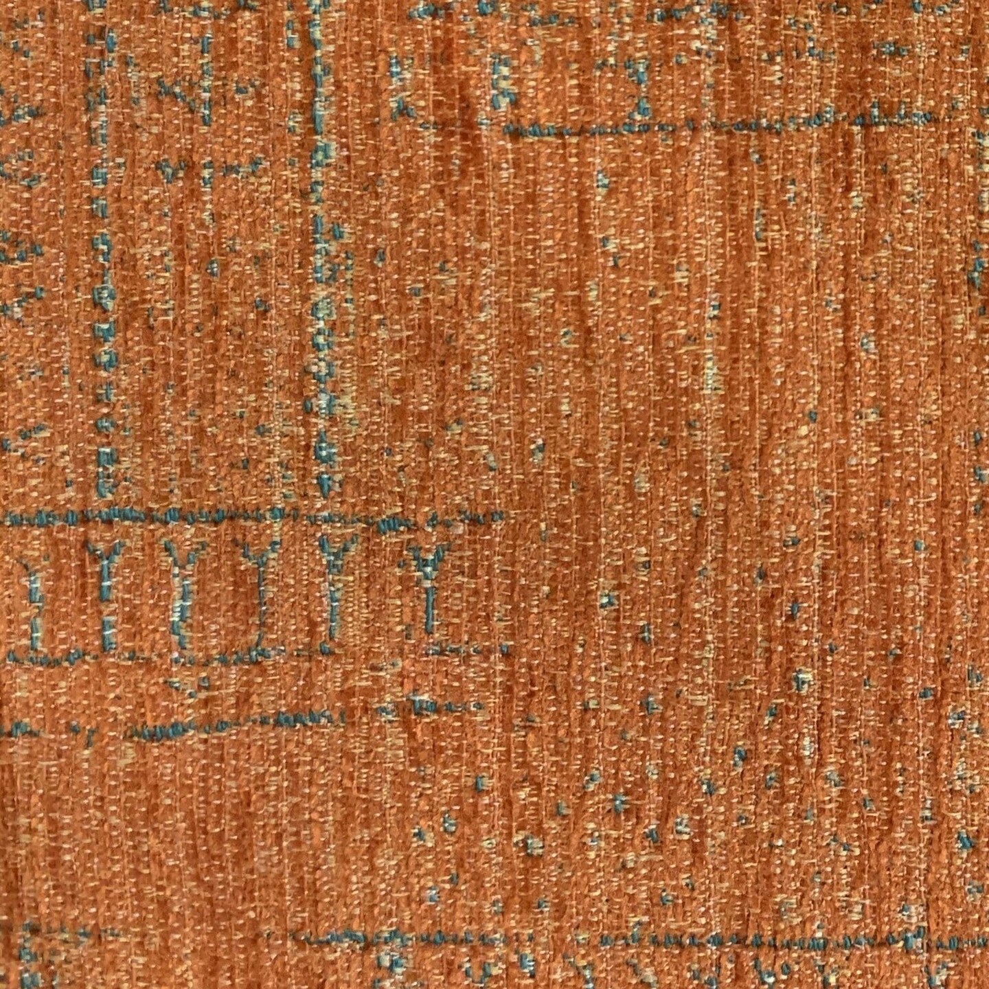 Edge Collections - Double sided 20" x 20" - Orange - Geometric Luxury Throw Pillow for Trendy Interiors - 1 Piece