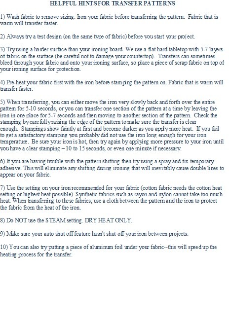 Aunt Martha's Sashiko Kitchen 4032 embroidery iron on pattern