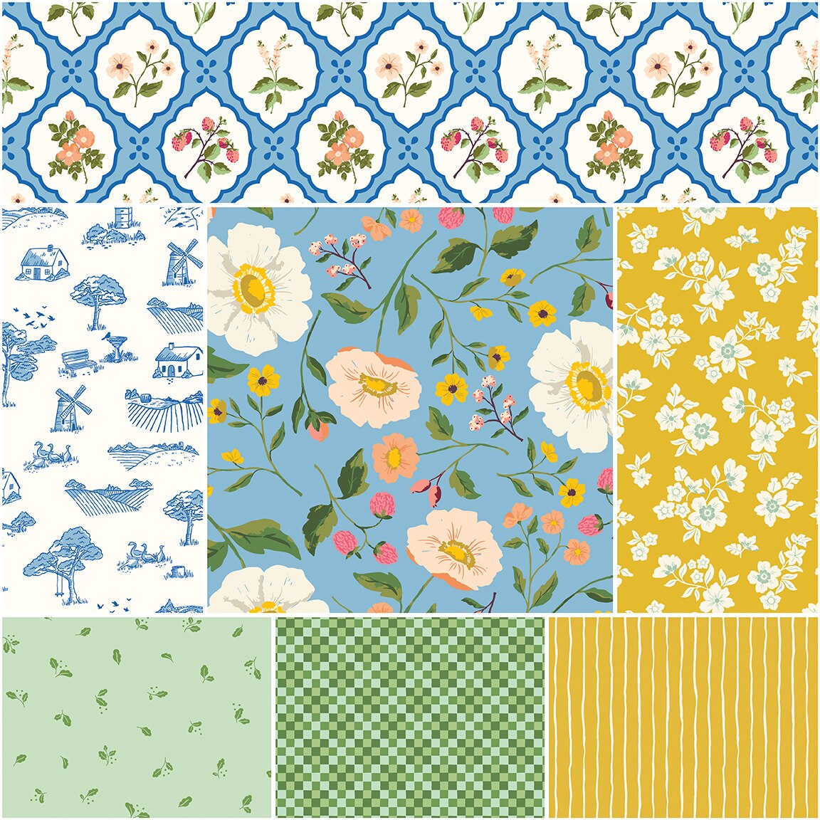 Virginia Rose 10" Square Pack (Layer Cake / 10" Stacker) by Riley Blake (10-17320-42)