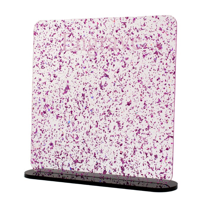 Glitz Acrylic 2.6mm (1/8th Inch), 12x19 inch | CO2 Laser & CO2 Glowforge Ready, Special Pattern Cast Acrylics, Craft Closet Brand
