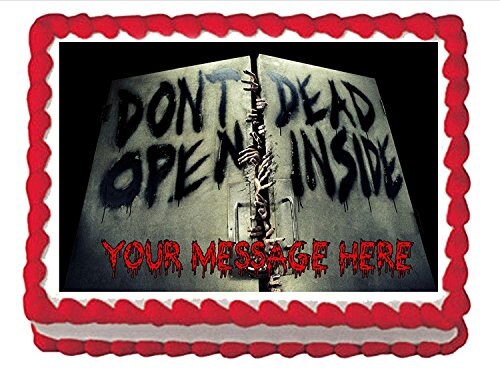 Zombie Edible Cake Topper 1/4 sheet