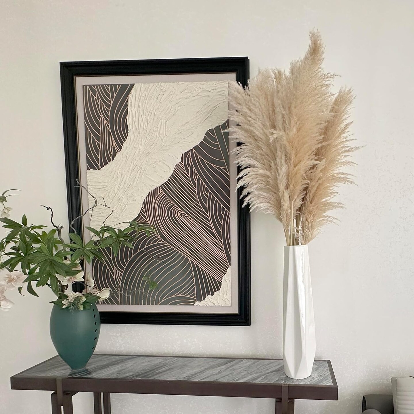 55&#x22; inch Scarcity Natural Pampas Grass Decor Tall( Beige)