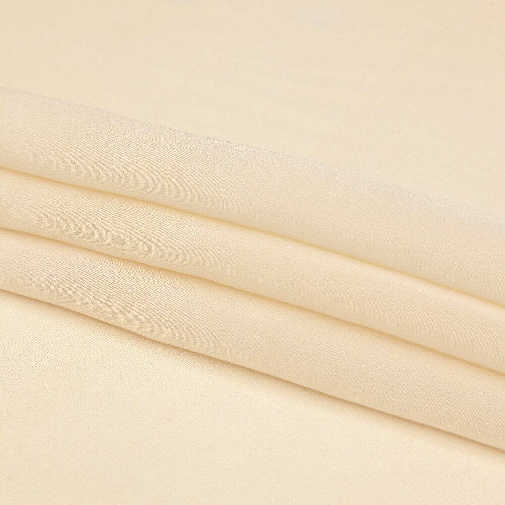1 Yard Bone Silk Lightweight 4-Ply Crepe Solid Luxury Apparel Material 33 inch Width