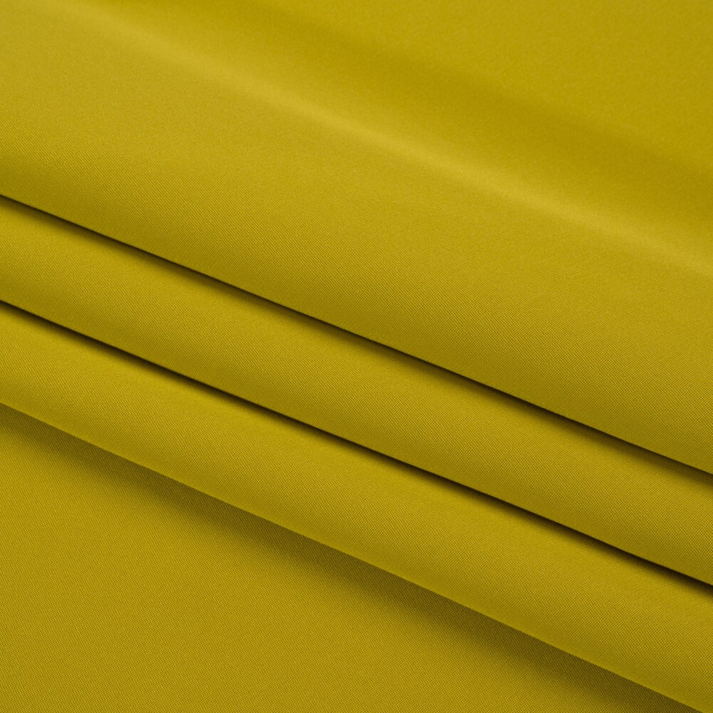 1 Yard Solid Warm Olive Silk 4 Ply Crepe Heavy 44" Wide Fabric for Bridal & Sewing