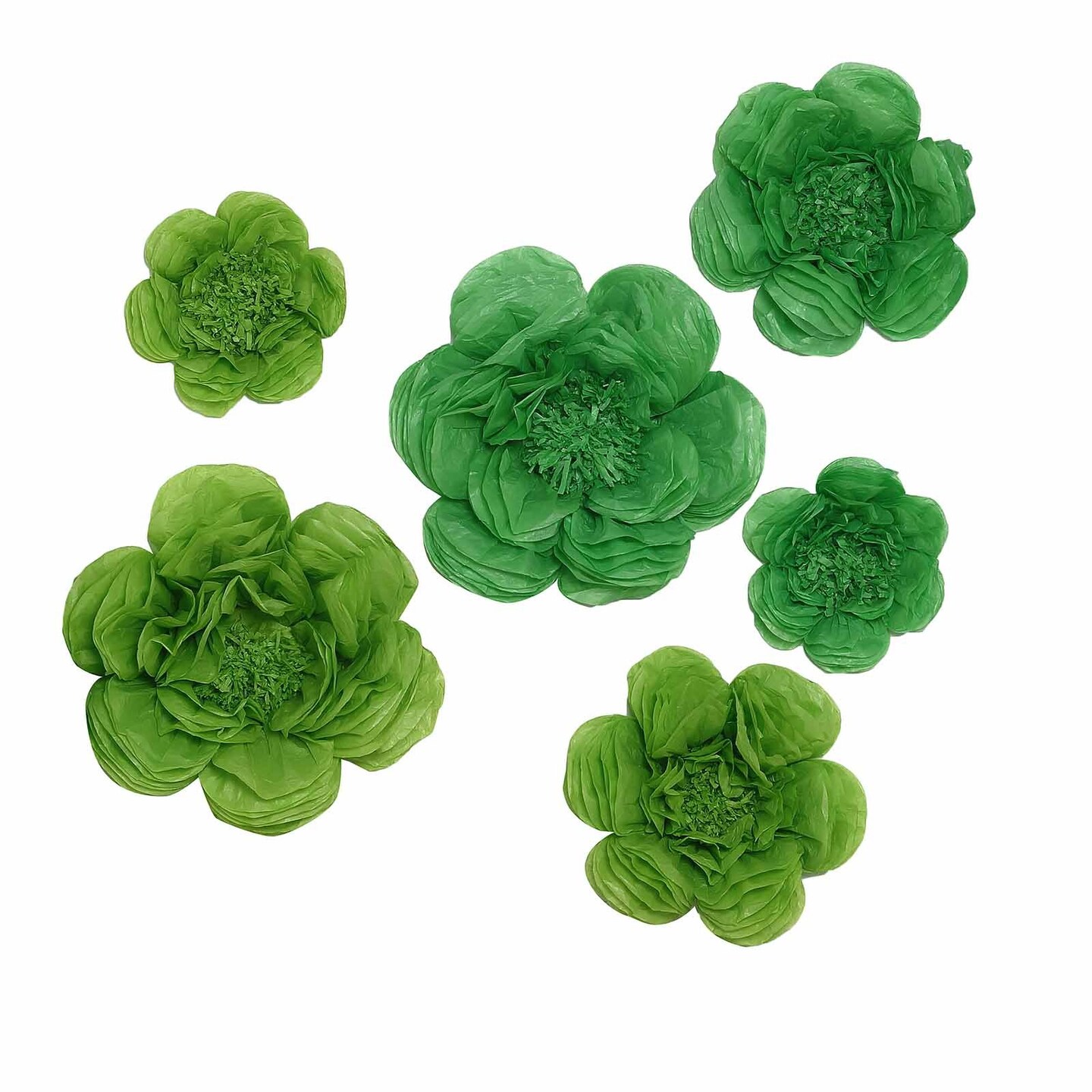 24PCS Peonies Paper Tissue Flowers Wall Backdrop Decorations – 7" 9" 11" Party Event Decor
