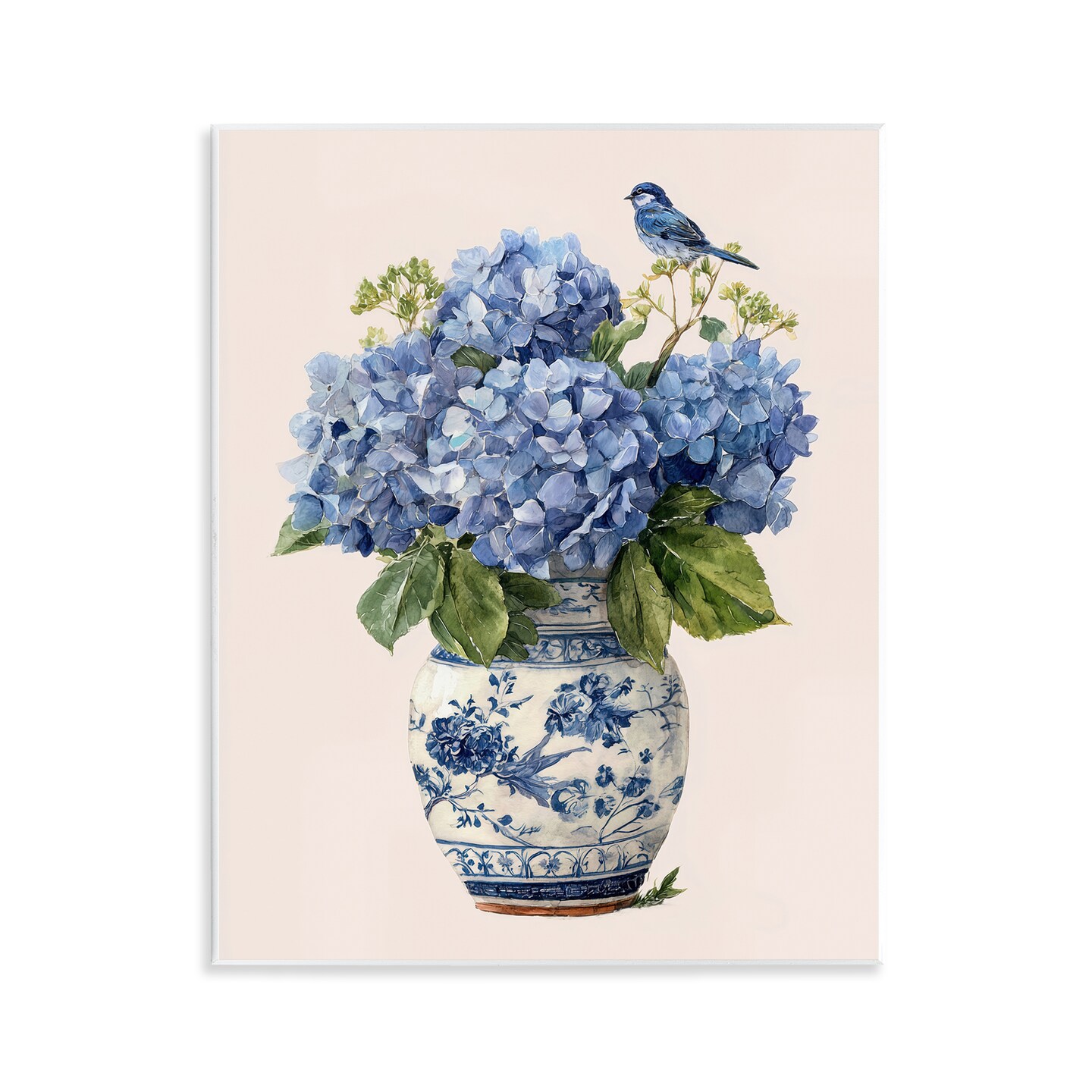 Stupell Industries Songbird Perched on Hydrangeas Wall Plaque, design by Imagine It Images