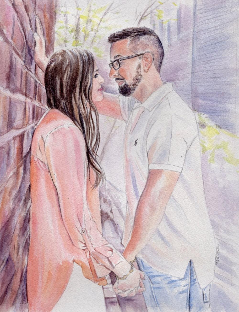 Custom Portrait Watercolor Painting of child or family, realistic hand  painted portrait art from your photo | MakerPlace by Michaels, image size:830x1080