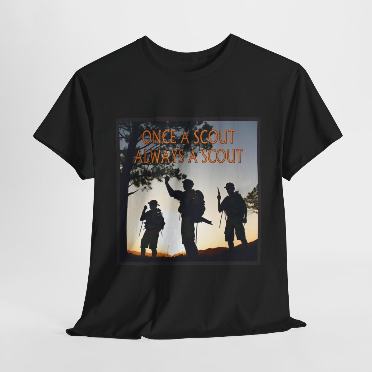 Once A Scout Always A Scout High Adventure Heavy Cotton T-Shirt