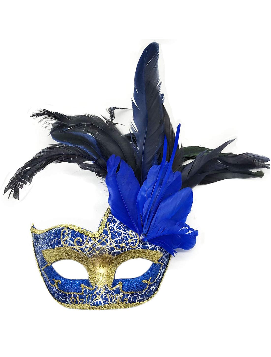 Costume Mask Feather Masquerade Mask Halloween Mardi Gras Cosplay Party