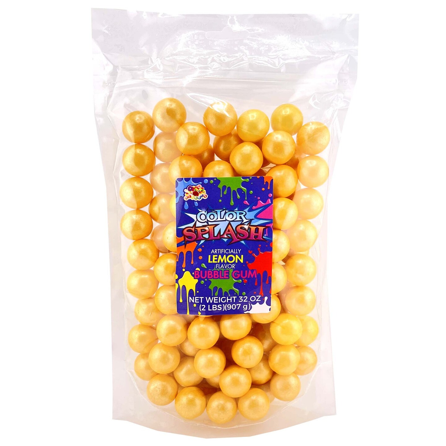 Splash 1&#x22; Gummballs Yellow Pearl 2Lbs