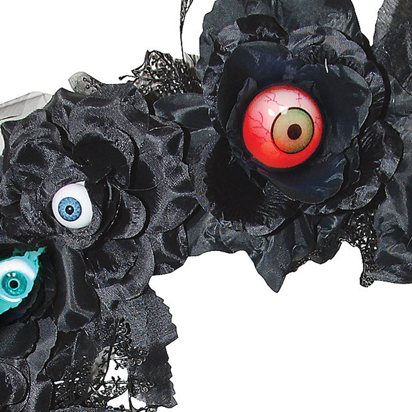 Wreath 15 Inch Lu Eyeball Black