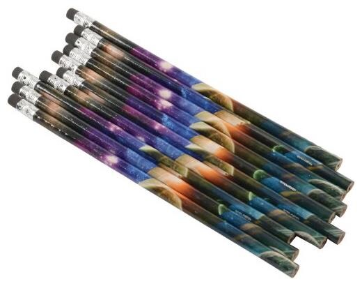 Space Pencils Include 12 Units