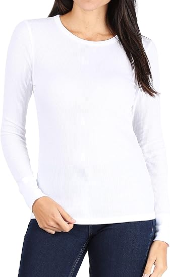 Women&#x2019;s Long Sleeve Thermal Crew Neck Tee | RADYAN&#xAE;