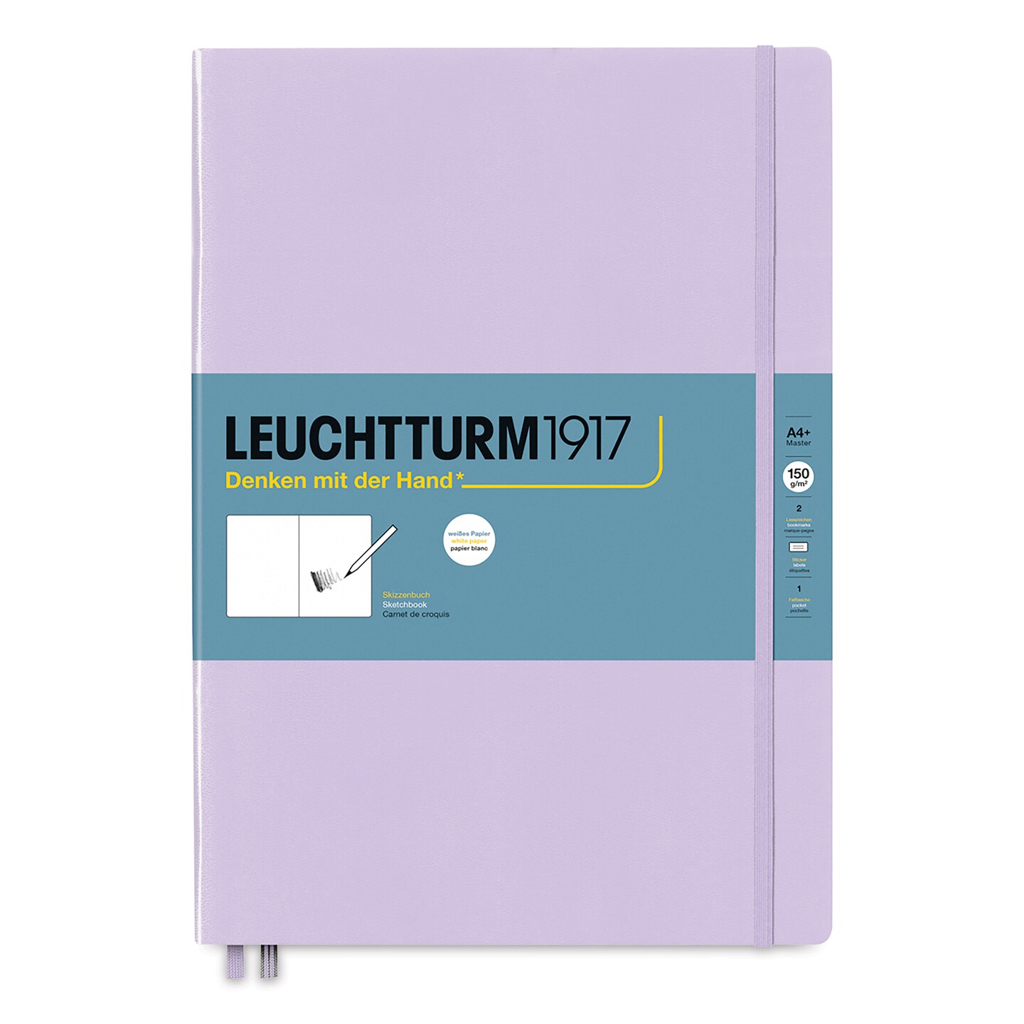Leuchtturm1917 Sketchbook - Lilac, 8-3/4&#x22; x 12-1/2&#x22;