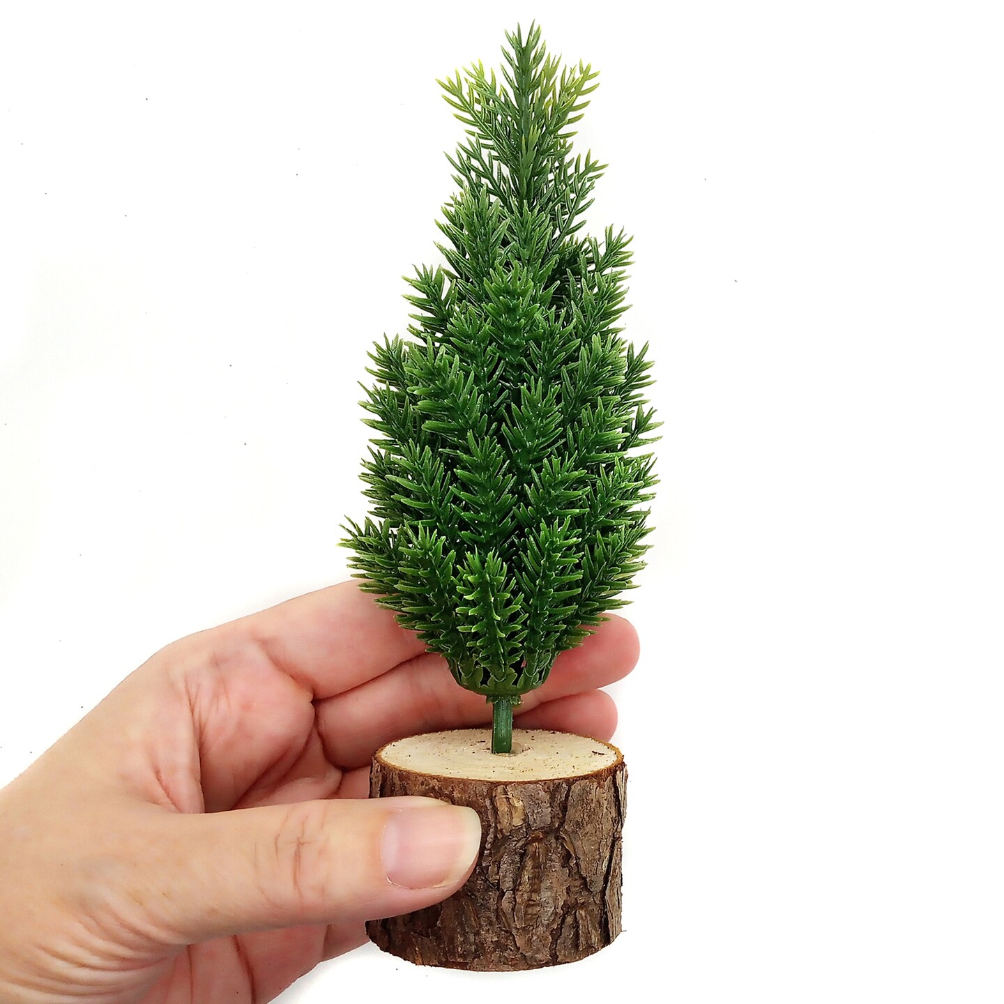 Tiny Christmas Tree, 6.5 inches, Miniature Tree for Dollhouse or Desk, Adorabilities