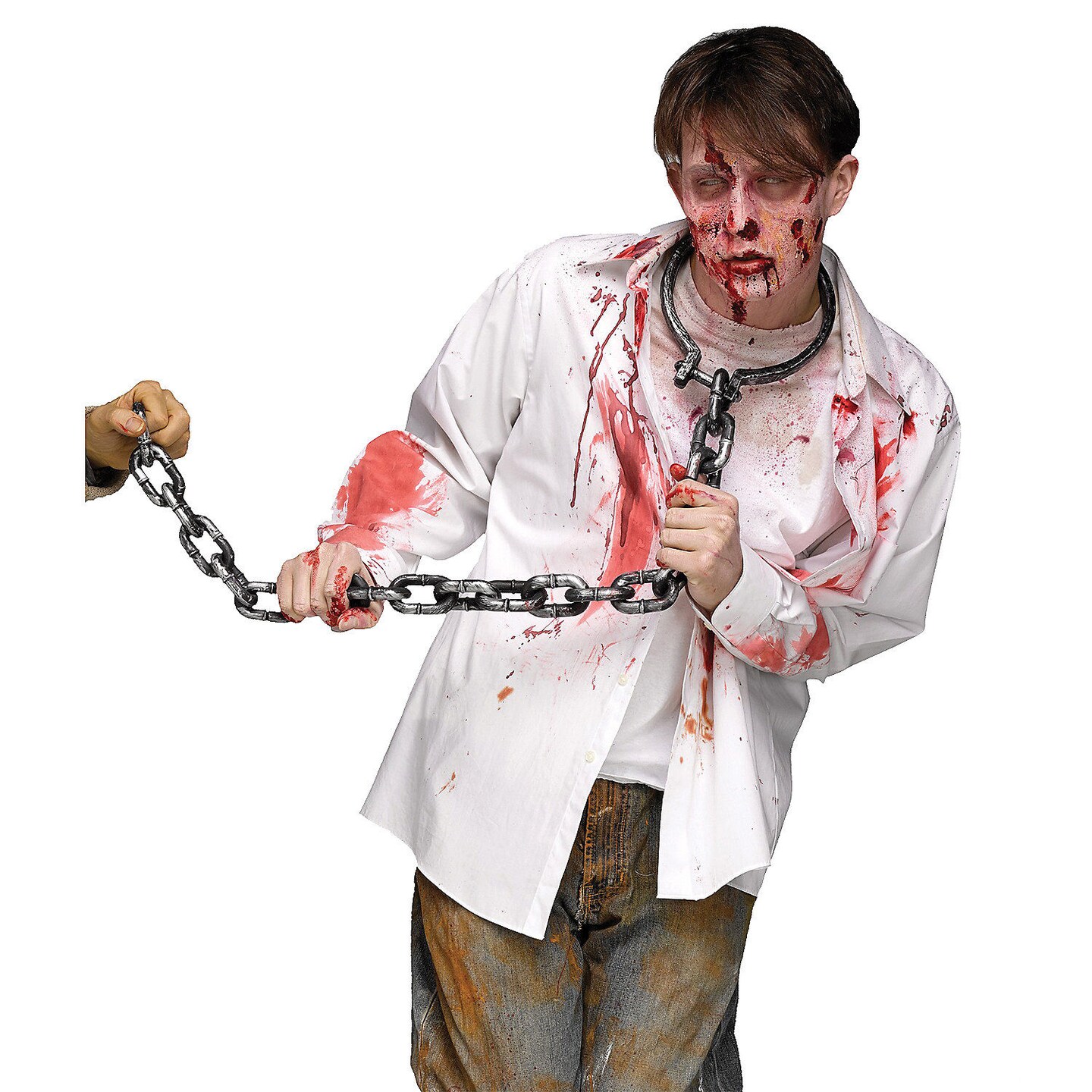 Zombie Leash with Neck Shackle &#x26; Chain 36&#x22;