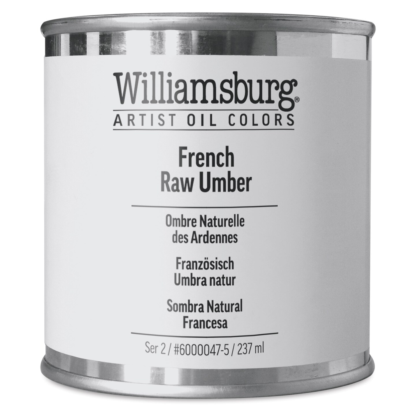 Williamsburg Handmade Oil Paint - French Raw Umber, 8 oz can