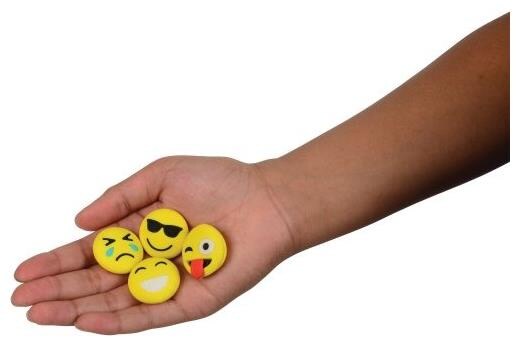 Emoji Erasers Include 12 Units