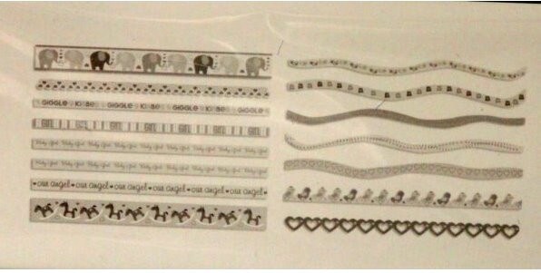 K &#x26; Company Itsy Bitsy Baby Girl Adhesive Die-Cut Borders Stickers
