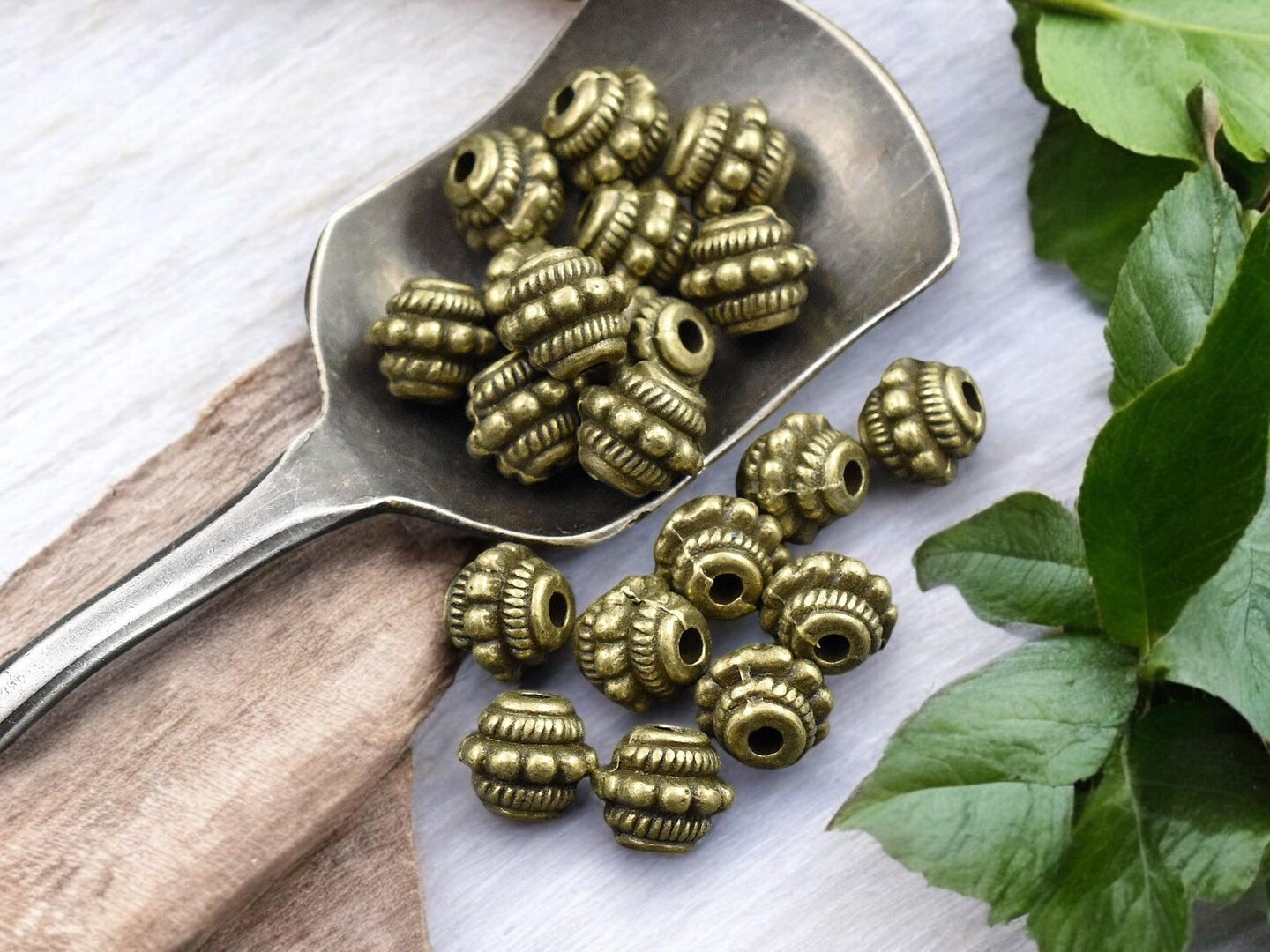 *30* 7x5mm Antique Bronze Barrel Beads