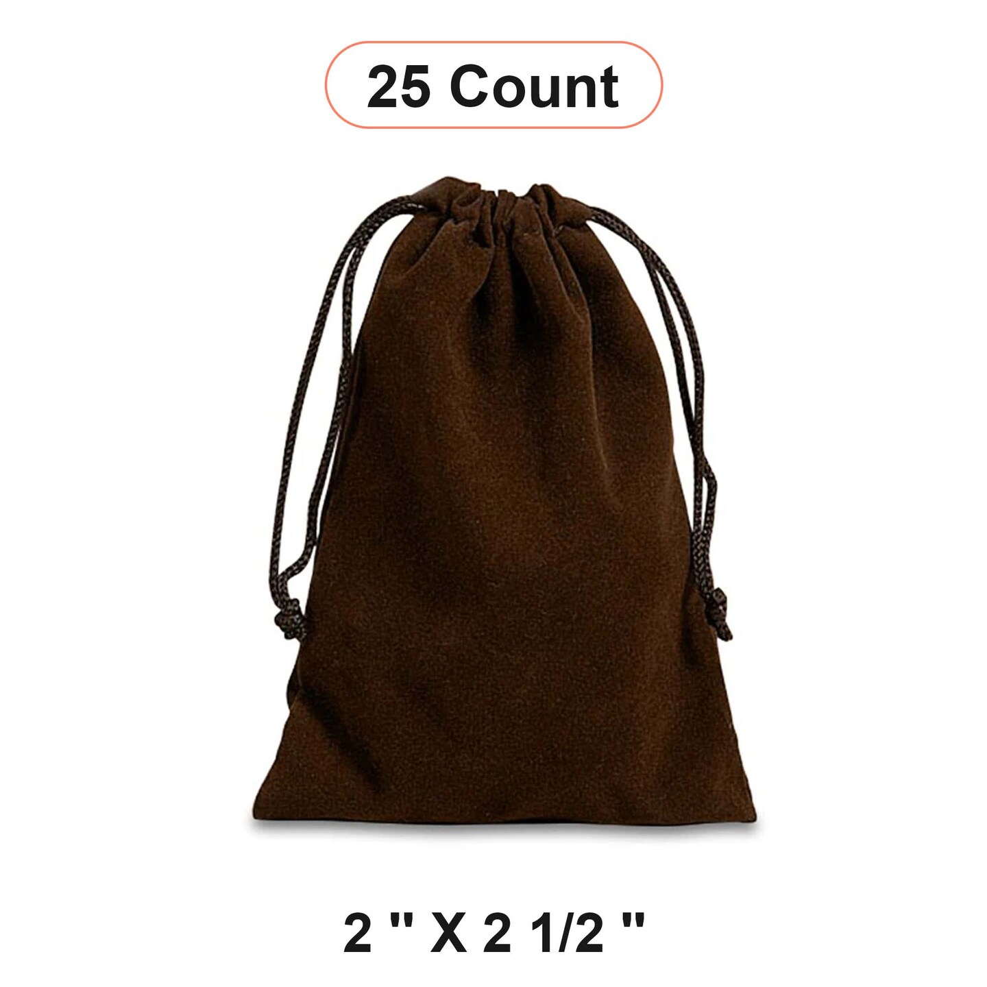 Elegant Velour Jewelry Bags 2&#x22; x 2 1/2&#x22; Luxurious Packaging