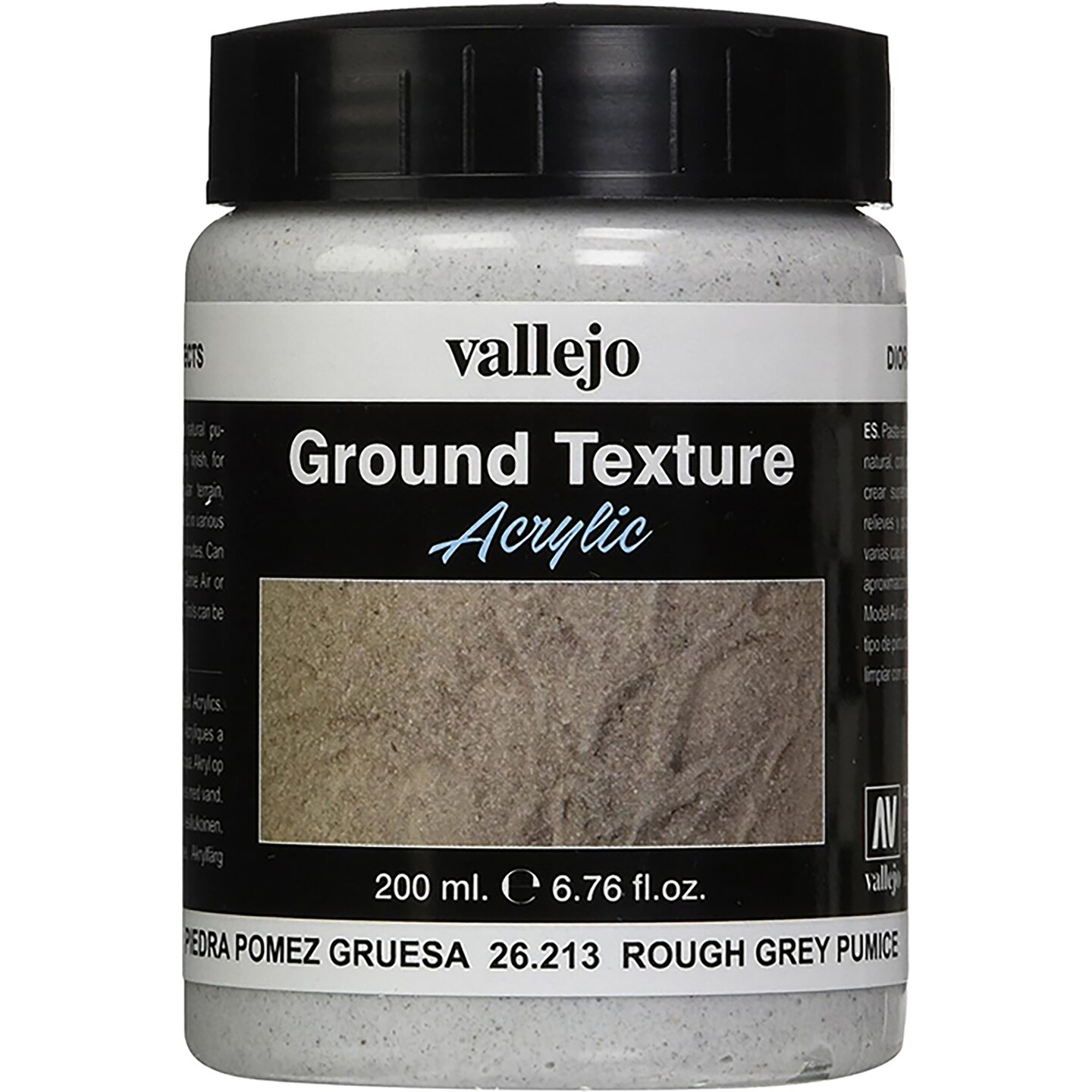 Vallejo Rough Grey Pumice, 200ml, 6.76 Fl Oz (Pack of 1)