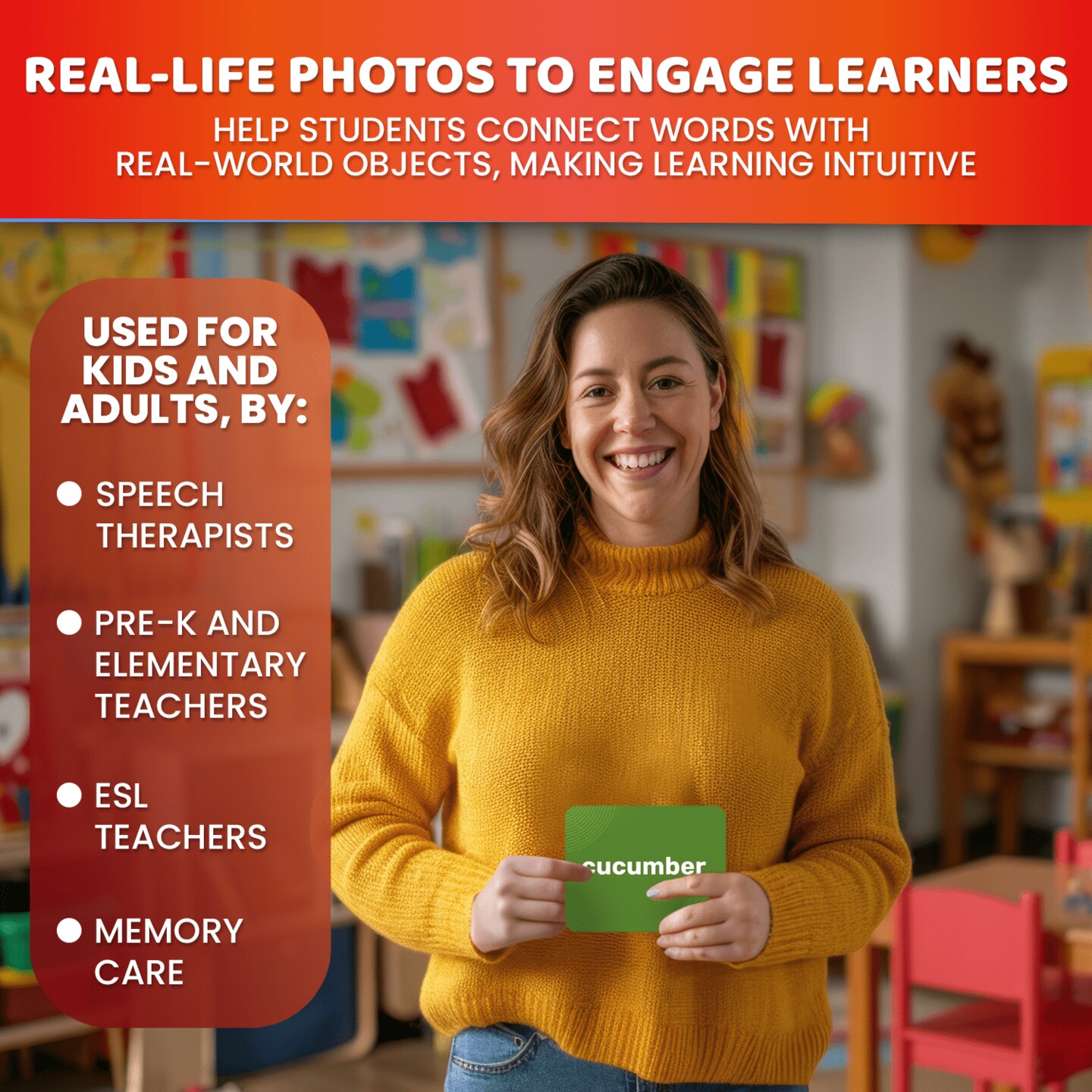 312 Flash Cards Set for Speech Therapy &#x26; Vocabulary Building Activities