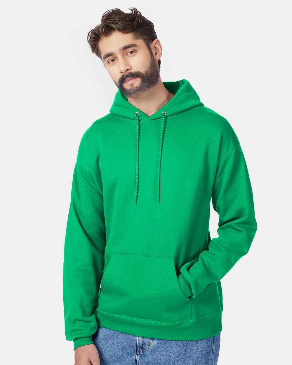 Hanes Unisex Eco Friendly Midweight Pouch Pocket Hooded Sweatshirt For Layering Outfits