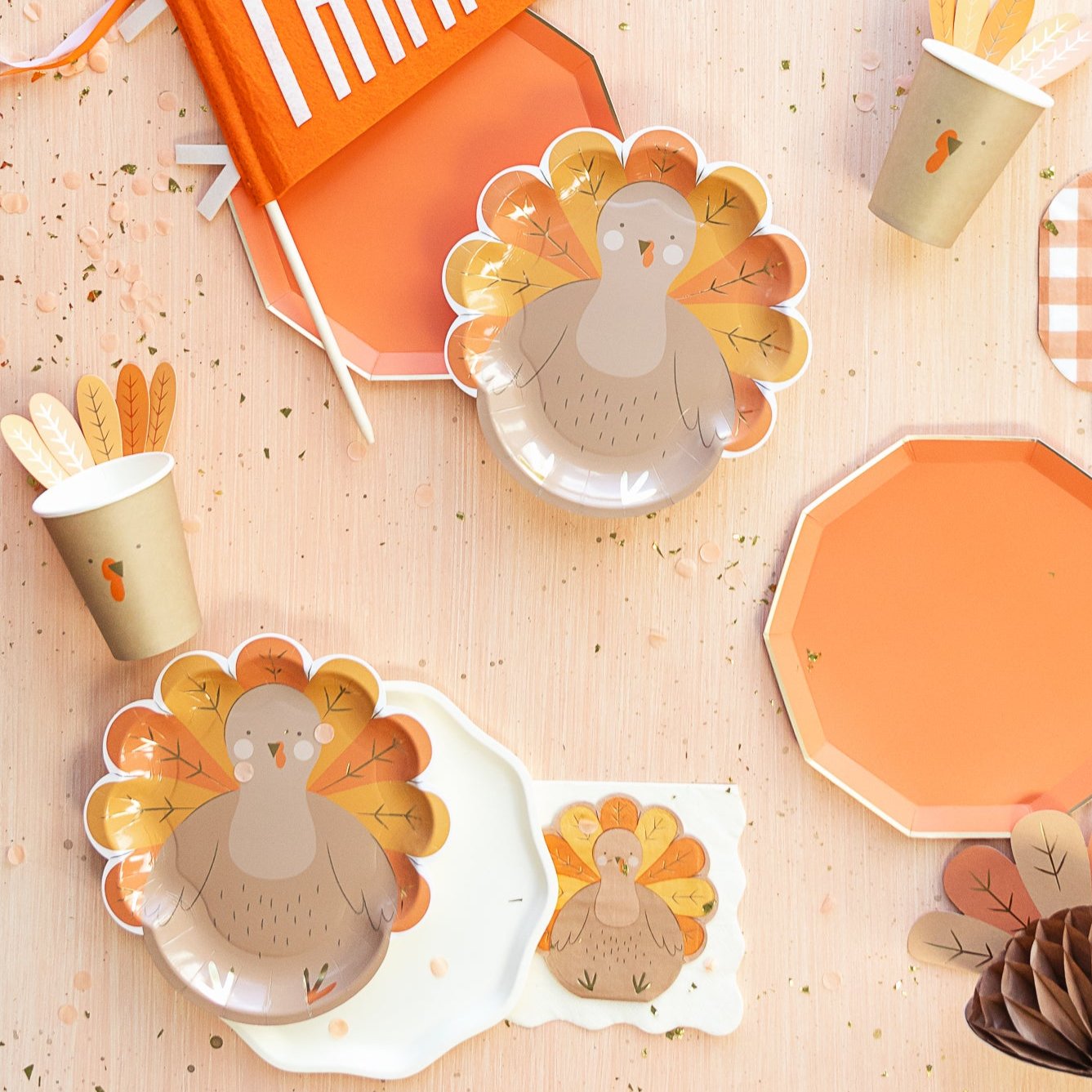 THANKSGIVING TURKEY PLATES