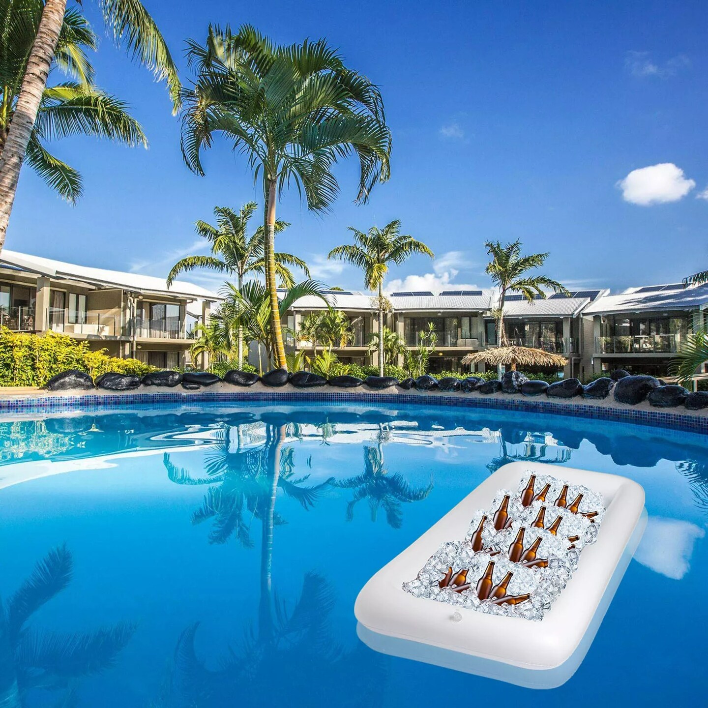 2 White 50x24" Inflatable Serving Trays Party BEVERAGE COOLER Events Supplies