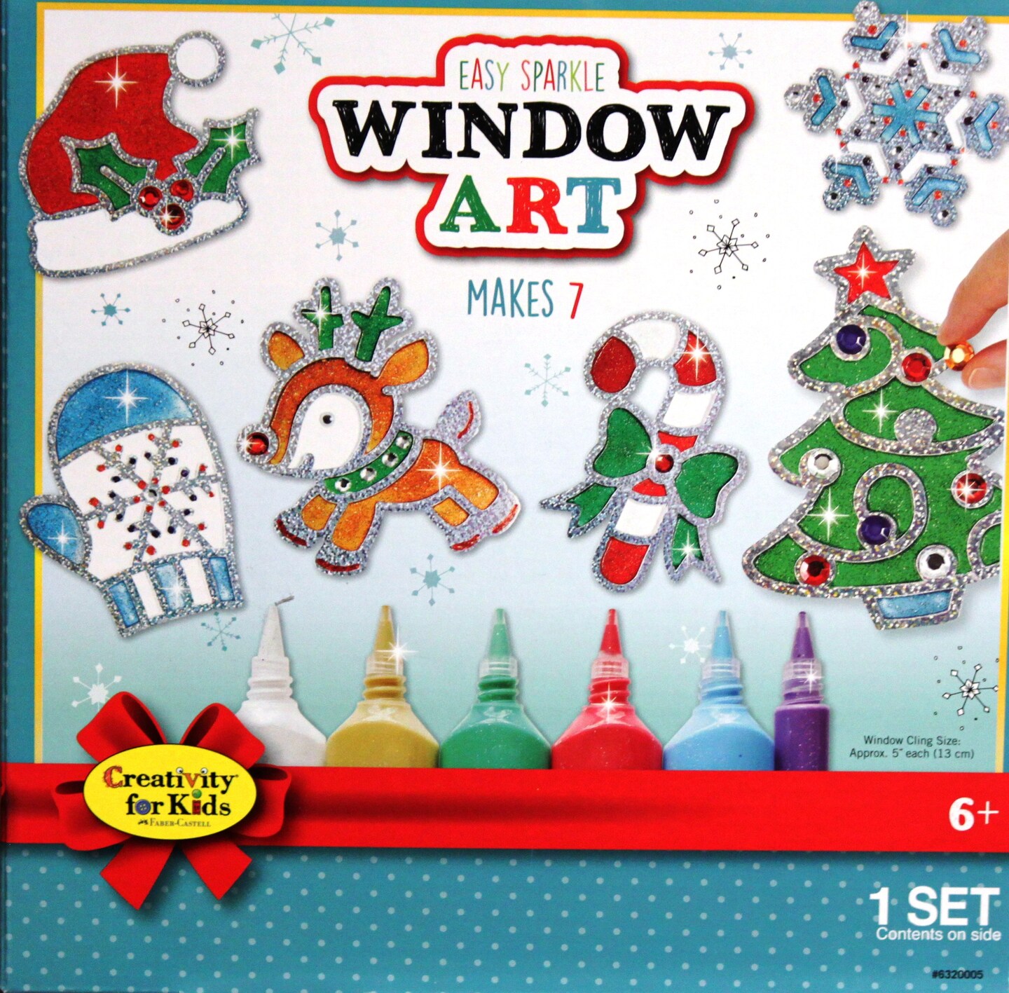 Creativity For Kids Christmas Easy Sparkle Window Art Diy Kit