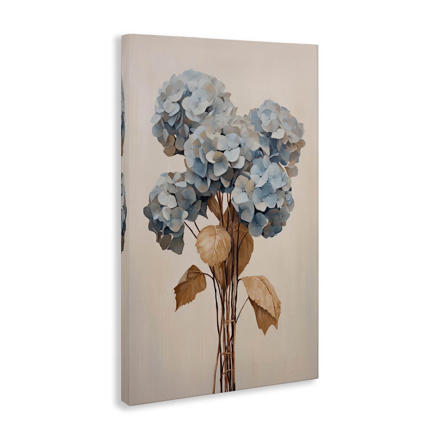 Stupell Industries Vintage Blue Hydrangea Canvas Wall Art Design by Petals Prints Design