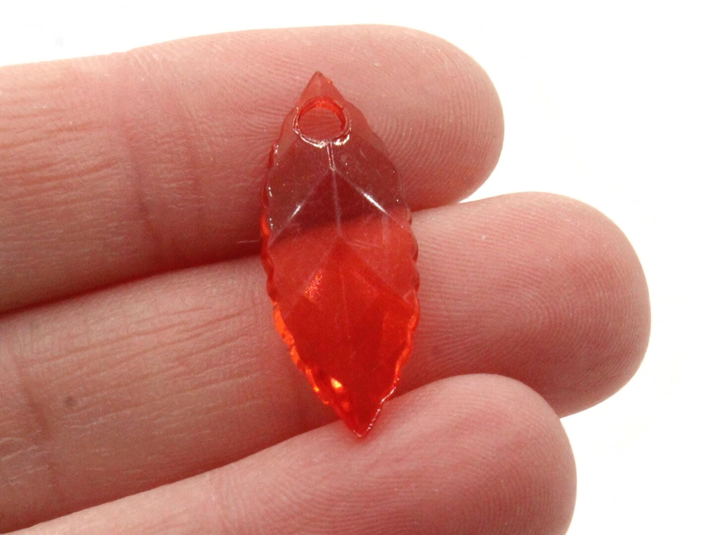 40 25mm Mixed Color Clear Acrylic Flat Marquise Beads
