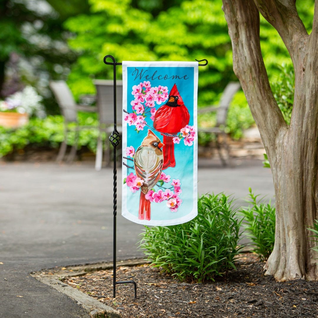 Cardinal Pair Long Garden Flag 2 Sided XL