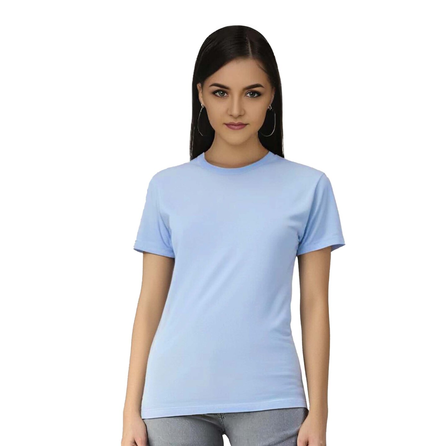 Gildan® Women’s Ultra Cotton Crewneck T-Shirt 100% Cotton for Crafting Feminine Fit Tee