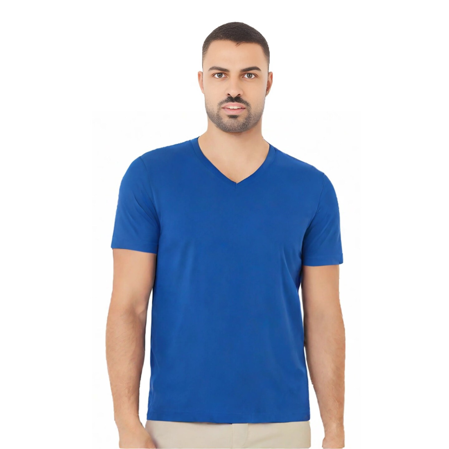 BELLA + CANVAS Unisex Jersey V-Neck Tee Lightweight Airlume Cotton Retail Fit Everyday Casual Shirt