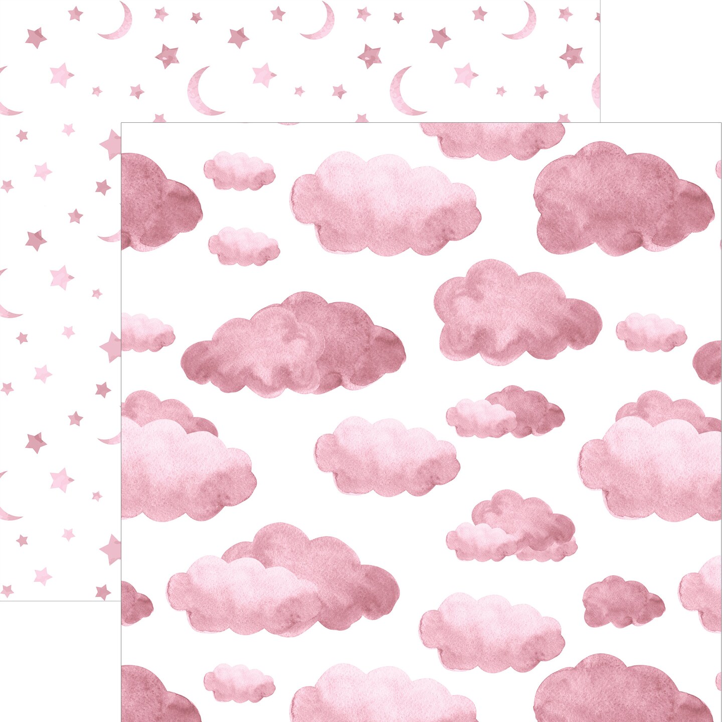 PINK COLORWAYS PATTERN II 12 X12 SCRAPBOOK PAPER SET