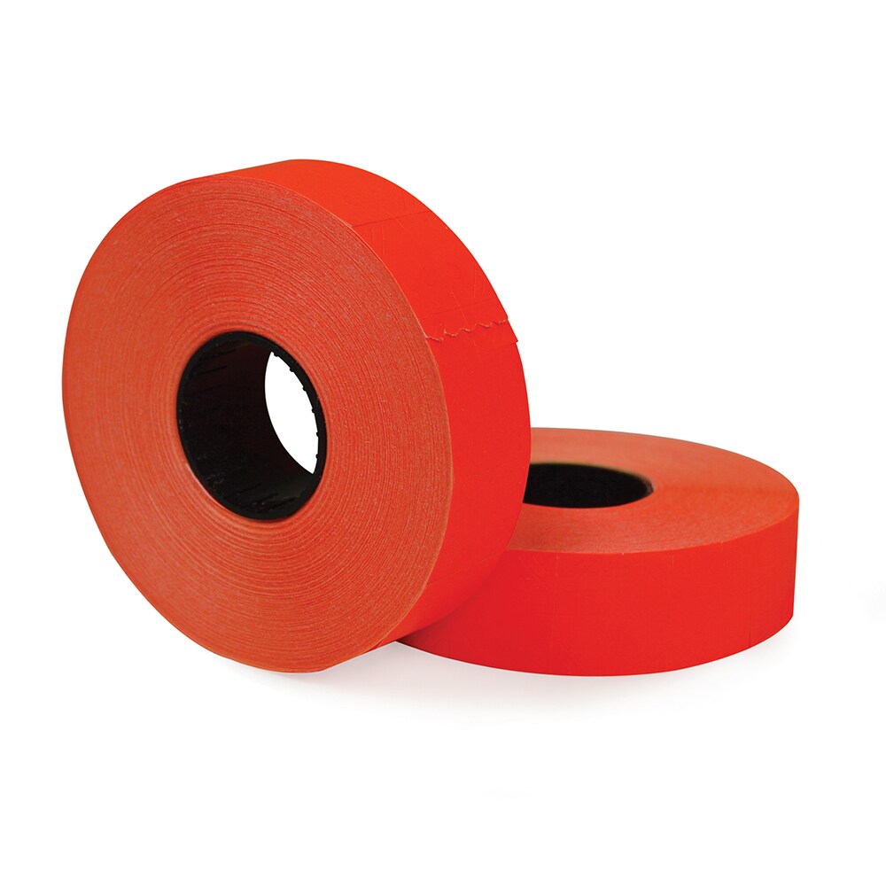 Garvey Labels for the Monarch 1136 2-Line Labeler, Red, 1750 Labels/Roll, 2 Rolls/Pack