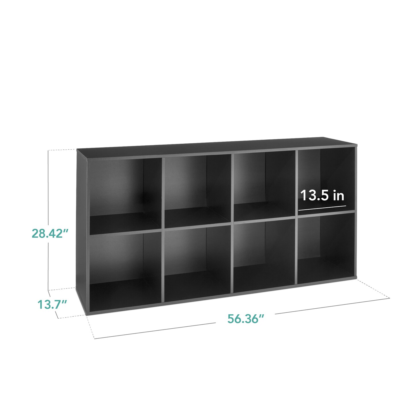 Best Choice Products 8-Cube Bookshelf, 13.5in Display Storage System, Organizer w/ Removable Back Panels