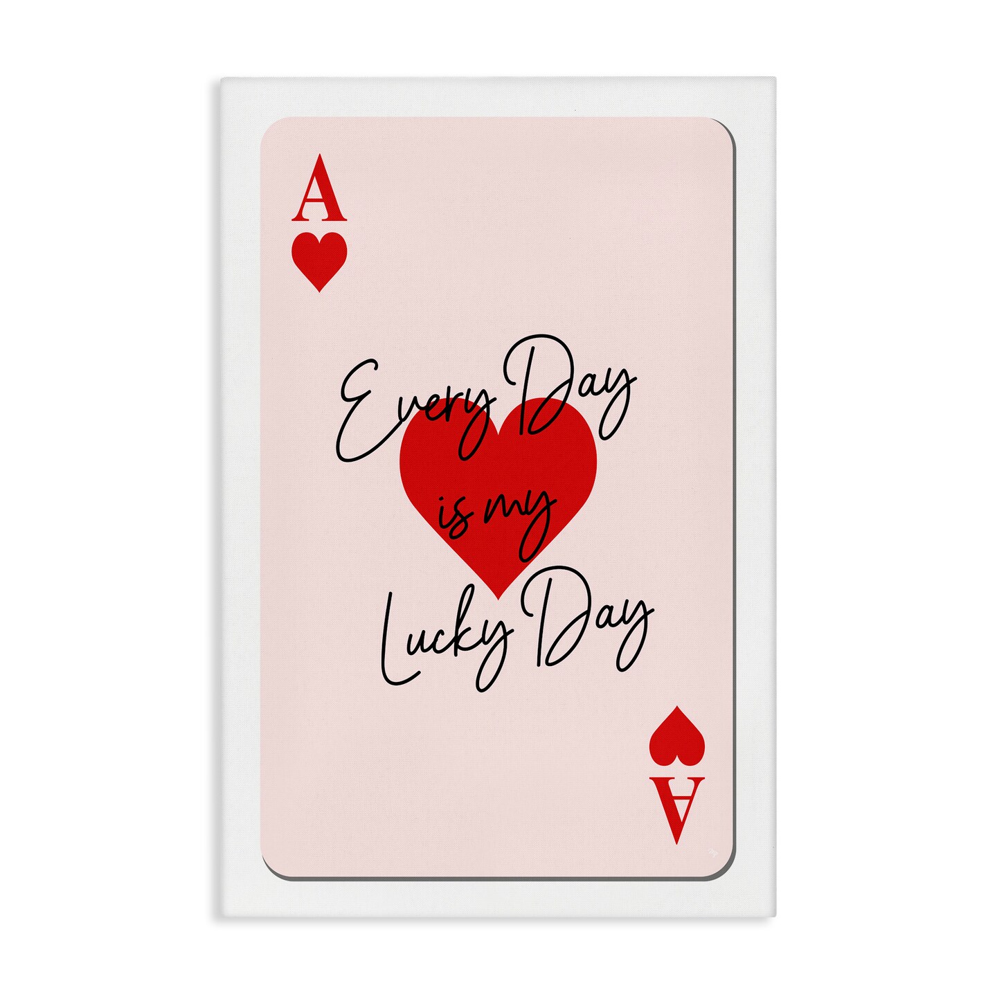 Stupell Industries Lucky Day Card Design Canvas Wall Art Design by Martina Pavlova